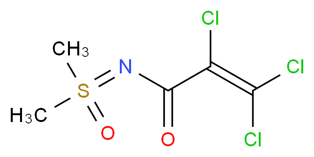 N1-(1,1-dimethyl-1-oxo-lambda~6~-sulphanylidene)-2,3,3-trichloroacrylamide_Molecular_structure_CAS_)