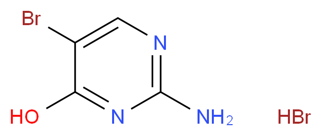 2-Amino-5-bromo-4-hydroxypyrimidine hydrobromide_Molecular_structure_CAS_1215597-17-3)