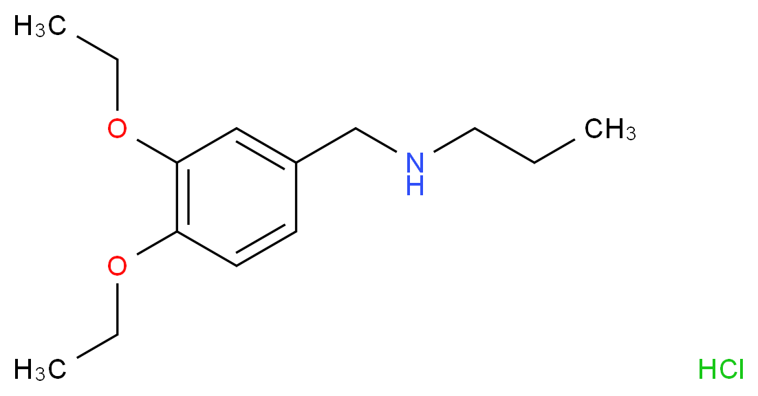 N-(3,4-diethoxybenzyl)-N-propylamine hydrochloride_Molecular_structure_CAS_)