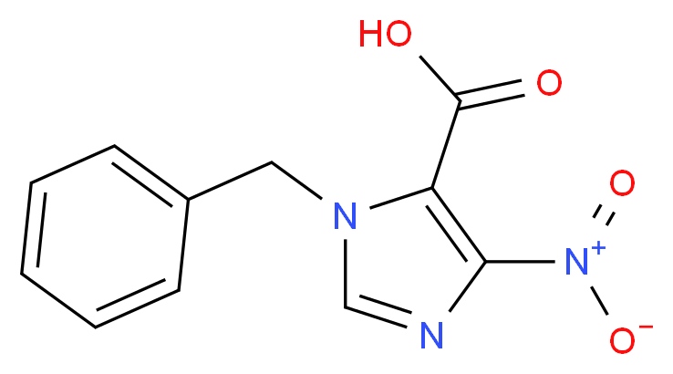 4-NITRO-1-(PHENYLMETHYL)-1H-IMIDAZOLE-5-CARBOXYLIC ACID_Molecular_structure_CAS_82228-58-8)