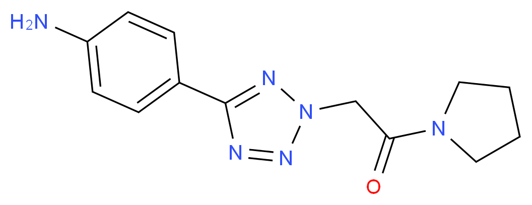 2-[5-(4-Amino-phenyl)-tetrazol-2-yl]-1-pyrrolidin-1-yl-ethanone_Molecular_structure_CAS_436092-94-3)