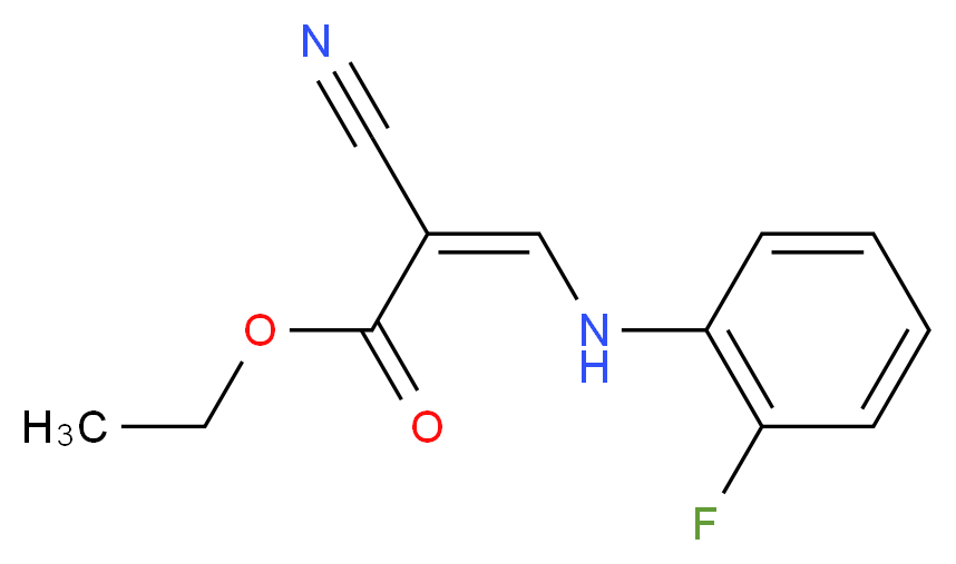 ethyl (2Z)-2-cyano-3-[(2-fluorophenyl)amino]prop-2-enoate_Molecular_structure_CAS_)