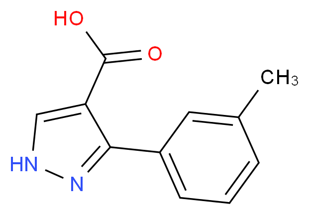 3-(3-methylphenyl)-1H-pyrazole-4-carboxylic acid_Molecular_structure_CAS_879996-72-2)