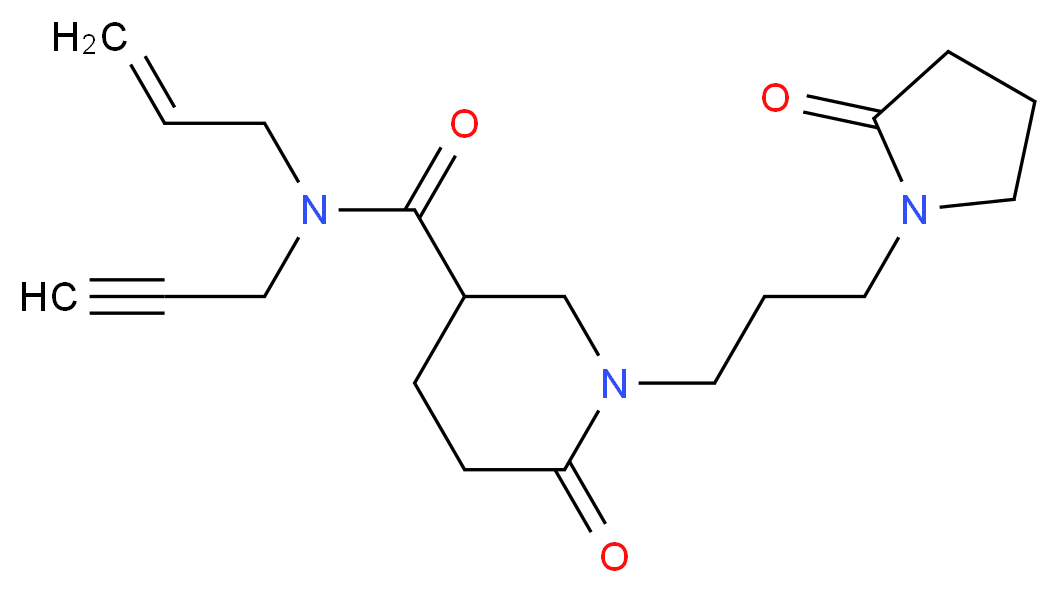 N-allyl-6-oxo-1-[3-(2-oxo-1-pyrrolidinyl)propyl]-N-2-propyn-1-yl-3-piperidinecarboxamide_Molecular_structure_CAS_)
