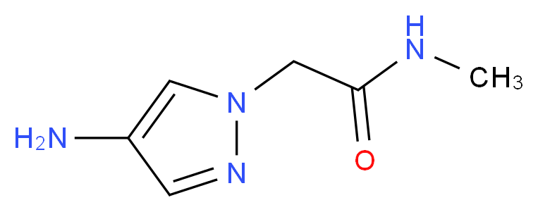 2-(4-amino-1H-pyrazol-1-yl)-N-methylacetamide_Molecular_structure_CAS_)