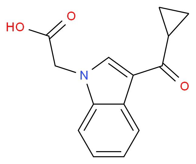 [3-(cyclopropylcarbonyl)-1H-indol-1-yl]acetic acid_Molecular_structure_CAS_708295-12-9)