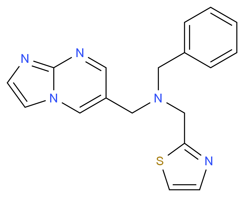 N-benzyl-1-imidazo[1,2-a]pyrimidin-6-yl-N-(1,3-thiazol-2-ylmethyl)methanamine_Molecular_structure_CAS_)
