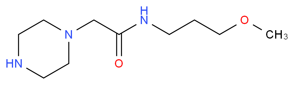 N-(3-Methoxypropyl)-2-piperazin-1-ylacetamide_Molecular_structure_CAS_)