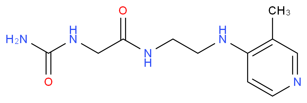 N~2~-(aminocarbonyl)-N~1~-{2-[(3-methylpyridin-4-yl)amino]ethyl}glycinamide_Molecular_structure_CAS_)