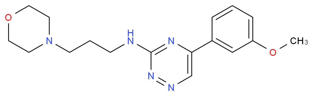 5-(3-methoxyphenyl)-N-[3-(4-morpholinyl)propyl]-1,2,4-triazin-3-amine_Molecular_structure_CAS_)