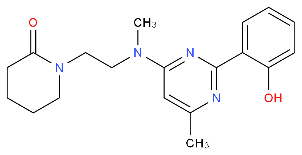1-{2-[[2-(2-hydroxyphenyl)-6-methylpyrimidin-4-yl](methyl)amino]ethyl}piperidin-2-one_Molecular_structure_CAS_)