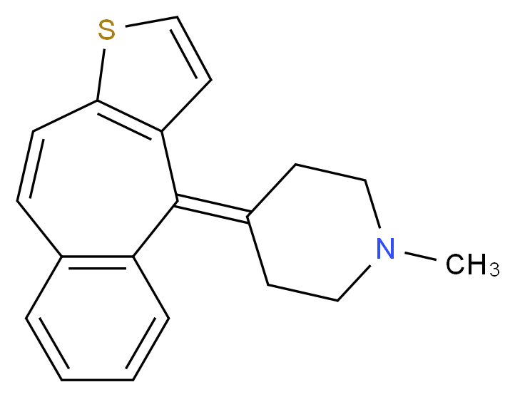 10-Deoxo-9,10-dehydro Ketotifen_Molecular_structure_CAS_4673-38-5)