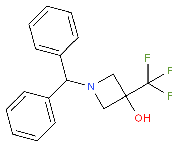1-Benzhydryl-3-(trifluoromethyl)azetidin-3-ol_Molecular_structure_CAS_848192-92-7)