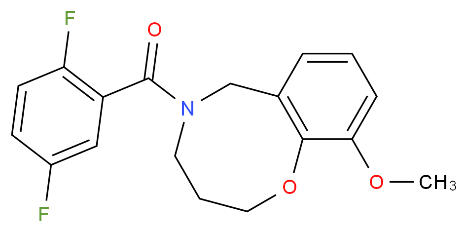 5-(2,5-difluorobenzoyl)-10-methoxy-3,4,5,6-tetrahydro-2H-1,5-benzoxazocine_Molecular_structure_CAS_)