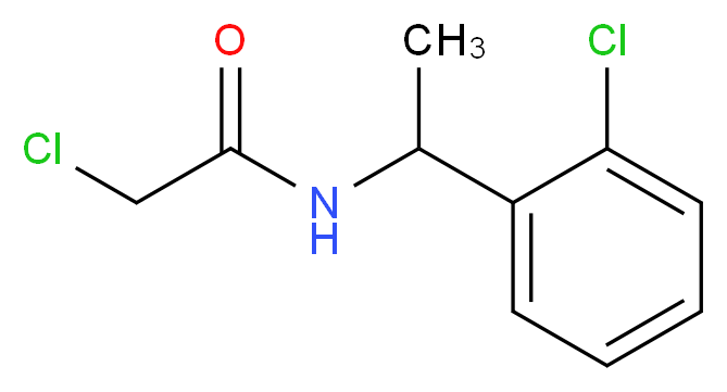 2-chloro-N-[1-(2-chlorophenyl)ethyl]acetamide_Molecular_structure_CAS_40023-10-7)