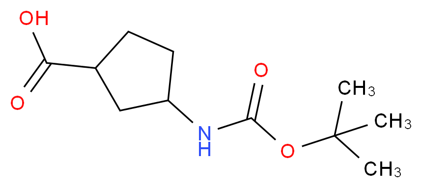 3-{[(tert-butoxy)carbonyl]amino}cyclopentane-1-carboxylic acid_Molecular_structure_CAS_)
