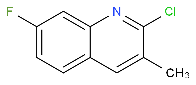 2-CHLORO-7-FLUORO-3-METHYLQUINOLINE_Molecular_structure_CAS_132118-48-0)