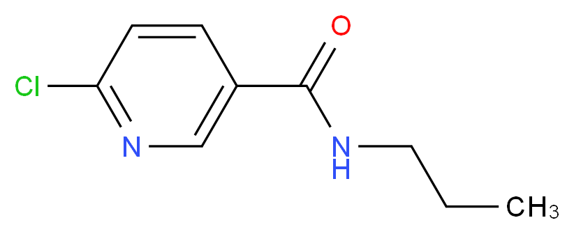 6-chloro-N-propylpyridine-3-carboxamide_Molecular_structure_CAS_)
