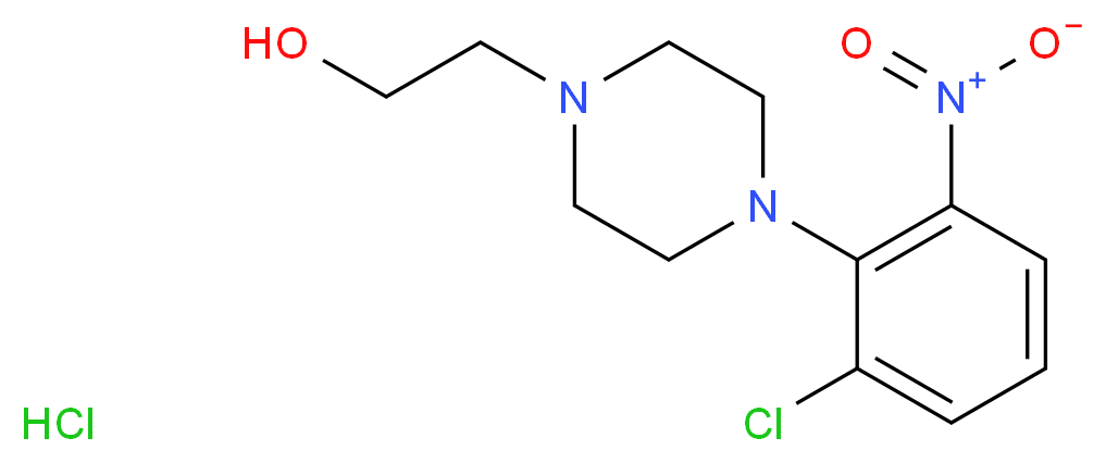 2-[4-(2-Chloro-6-nitrophenyl)piperazin-1-yl]-ethanol hydrochloride_Molecular_structure_CAS_)