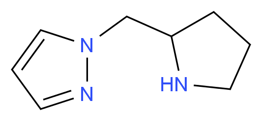 1-(Pyrrolidin-2-ylmethyl)-1H-pyrazole_Molecular_structure_CAS_)