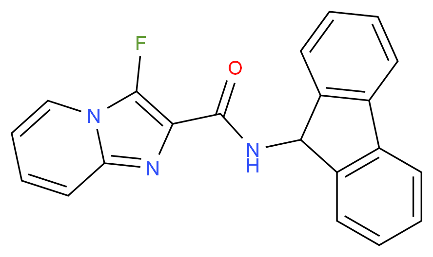 N-9H-fluoren-9-yl-3-fluoroimidazo[1,2-a]pyridine-2-carboxamide_Molecular_structure_CAS_)