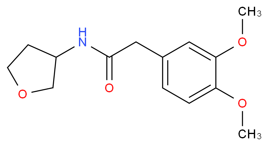 2-(3,4-dimethoxyphenyl)-N-(tetrahydrofuran-3-yl)acetamide_Molecular_structure_CAS_)