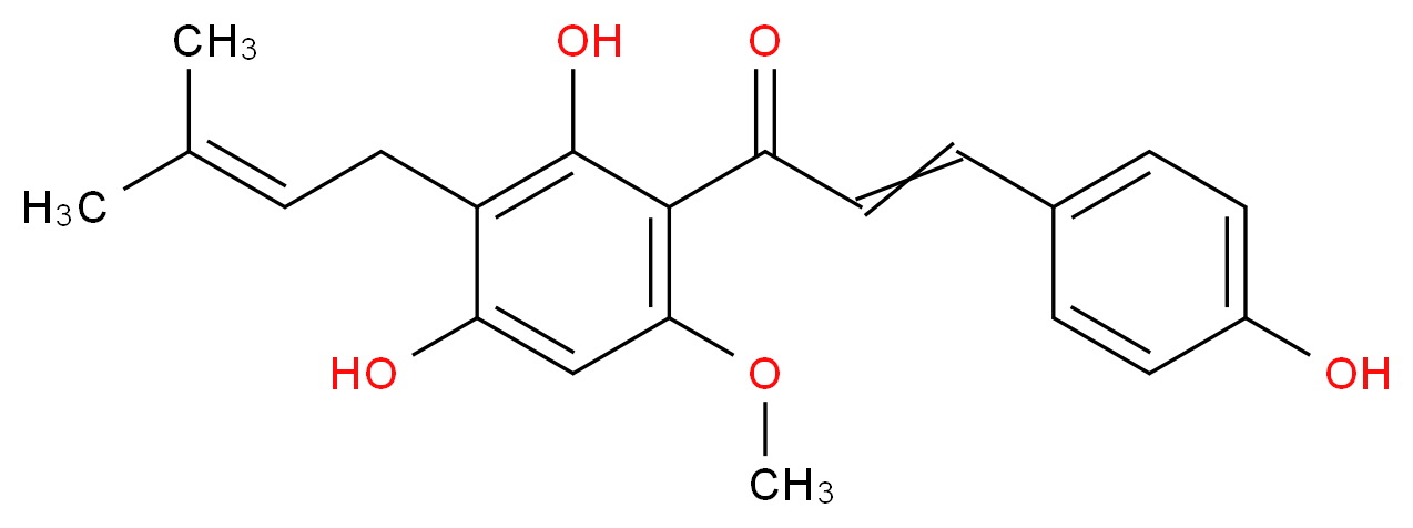 Xanthohumol from hop (Humulus lupulus)_Molecular_structure_CAS_)