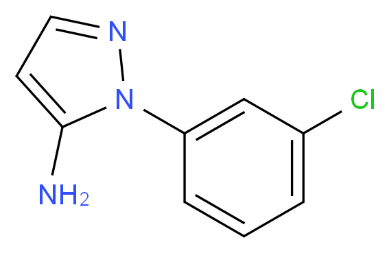1-(3-chlorophenyl)-1H-pyrazol-5-amine_Molecular_structure_CAS_)