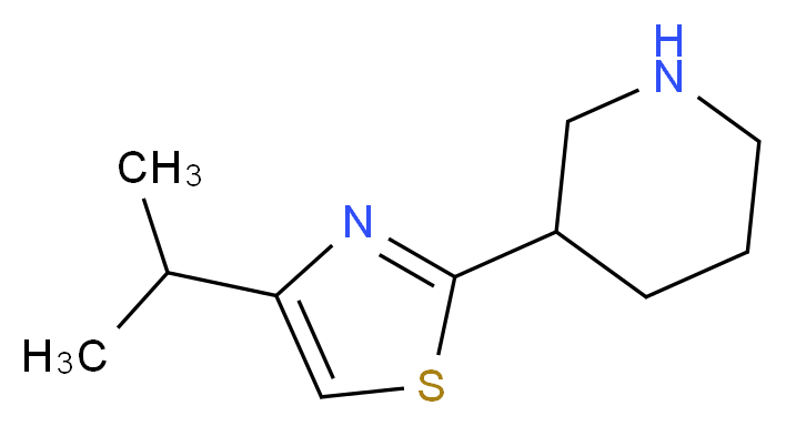 3-[4-(propan-2-yl)-1,3-thiazol-2-yl]piperidine_Molecular_structure_CAS_)