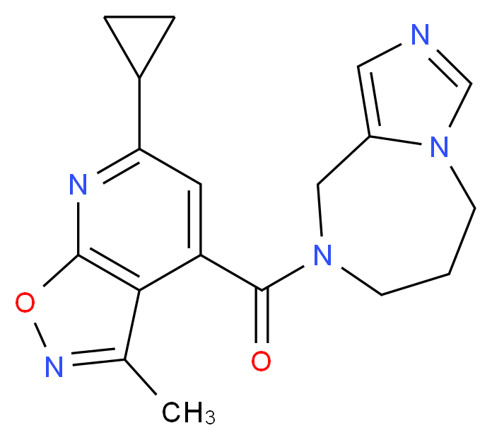 8-[(6-cyclopropyl-3-methylisoxazolo[5,4-b]pyridin-4-yl)carbonyl]-6,7,8,9-tetrahydro-5H-imidazo[1,5-a][1,4]diazepine_Molecular_structure_CAS_)