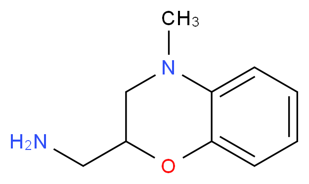 (4-methyl-3,4-dihydro-2H-1,4-benzoxazin-2-yl)methylamine_Molecular_structure_CAS_282520-55-2)