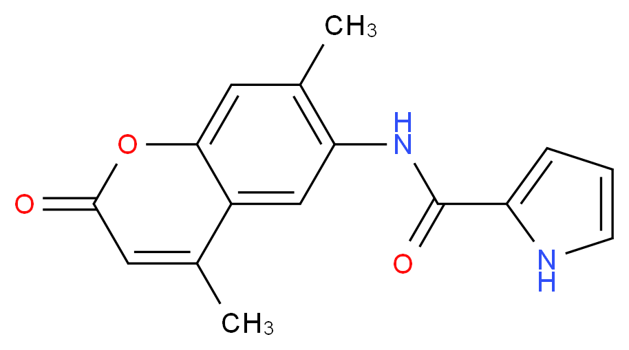 N-(4,7-dimethyl-2-oxo-2H-chromen-6-yl)-1H-pyrrole-2-carboxamide_Molecular_structure_CAS_)