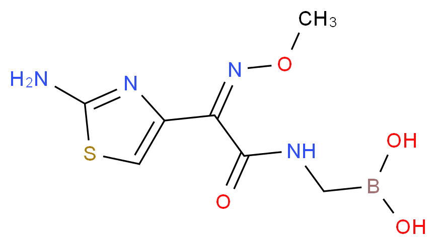 [(2-AMINO-ALPHA-METHOXYIMINO-4-THIAZOLYLACETYL)AMINO]METHYLBORONIC ACID_Molecular_structure_CAS_)