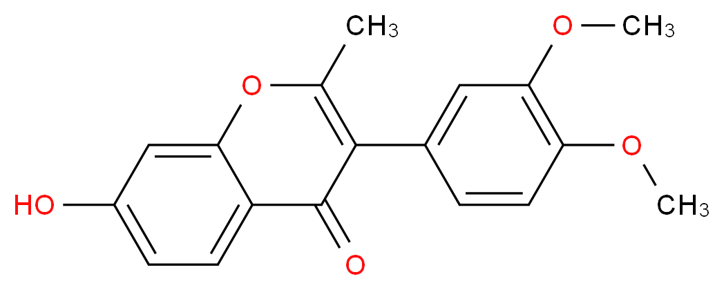 3-(3,4-Dimethoxy-phenyl)-7-hydroxy-2-methyl-chromen-4-one_Molecular_structure_CAS_54528-39-1)