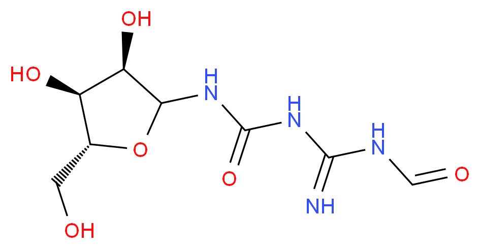 N-Formyl-D-ribofuranosyl-3-guanylurea (~85%)(α/β-Mixture)_Molecular_structure_CAS_686299-20-7)