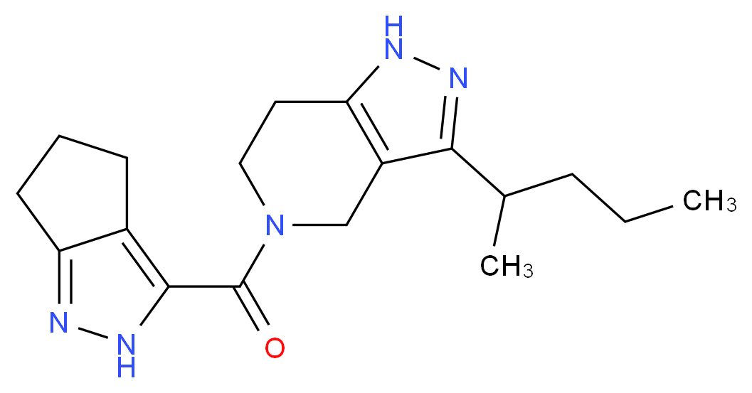 3-(1-methylbutyl)-5-(2,4,5,6-tetrahydrocyclopenta[c]pyrazol-3-ylcarbonyl)-4,5,6,7-tetrahydro-1H-pyrazolo[4,3-c]pyridine_Molecular_structure_CAS_)