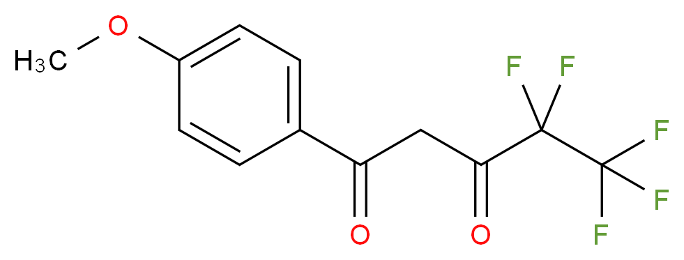 4,4,5,5,5-Pentafluoro-1-(4-methoxyphenyl)pentane-1,3-dione_Molecular_structure_CAS_)