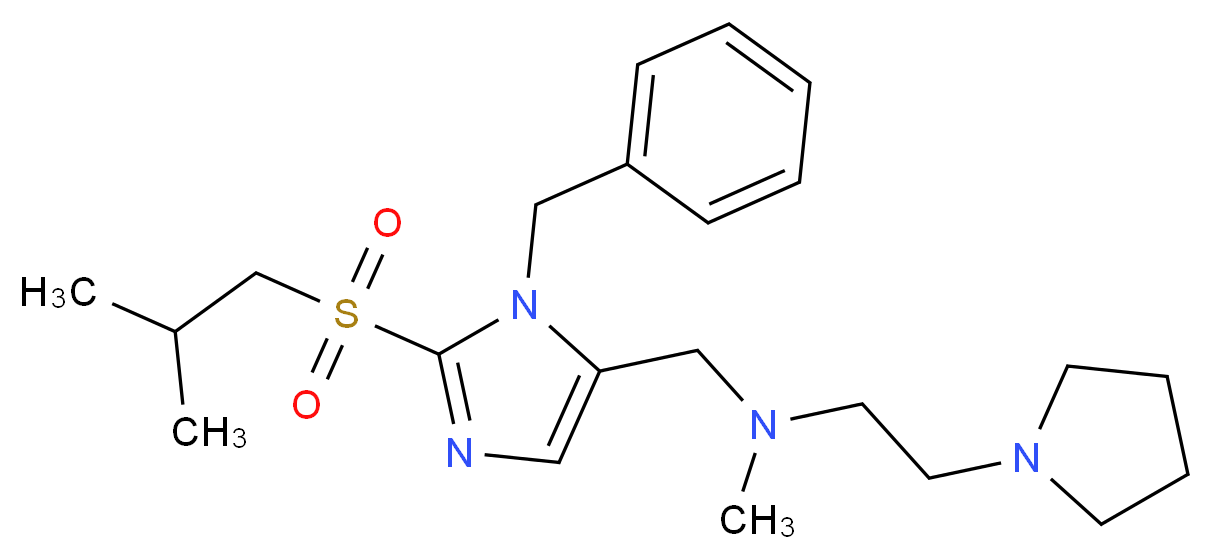 N-{[1-benzyl-2-(isobutylsulfonyl)-1H-imidazol-5-yl]methyl}-N-methyl-2-(1-pyrrolidinyl)ethanamine_Molecular_structure_CAS_)