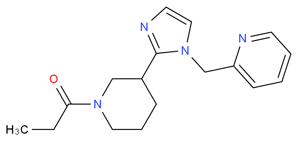 2-{[2-(1-propionyl-3-piperidinyl)-1H-imidazol-1-yl]methyl}pyridine_Molecular_structure_CAS_)
