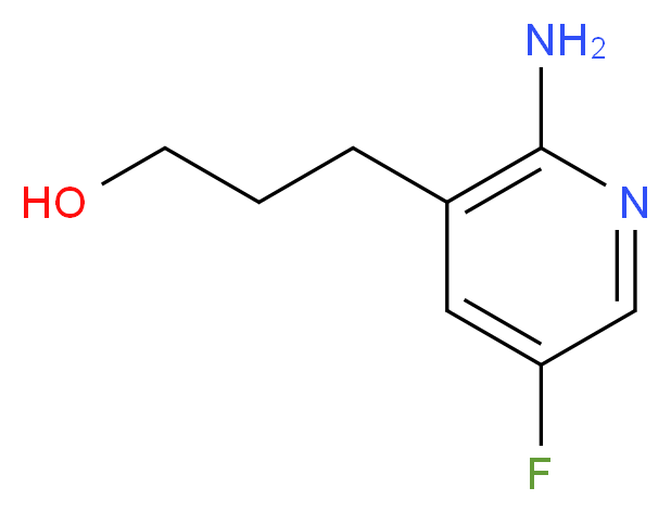 3-(2-Amino-5-fluoropyridin-3-yl)propan-1-ol_Molecular_structure_CAS_1228666-36-1)