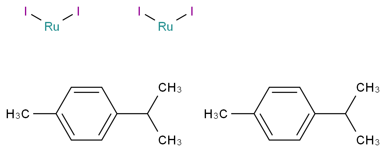 Diiodo(p-cymene)ruthenium(II) dimer_Molecular_structure_CAS_90614-07-6)