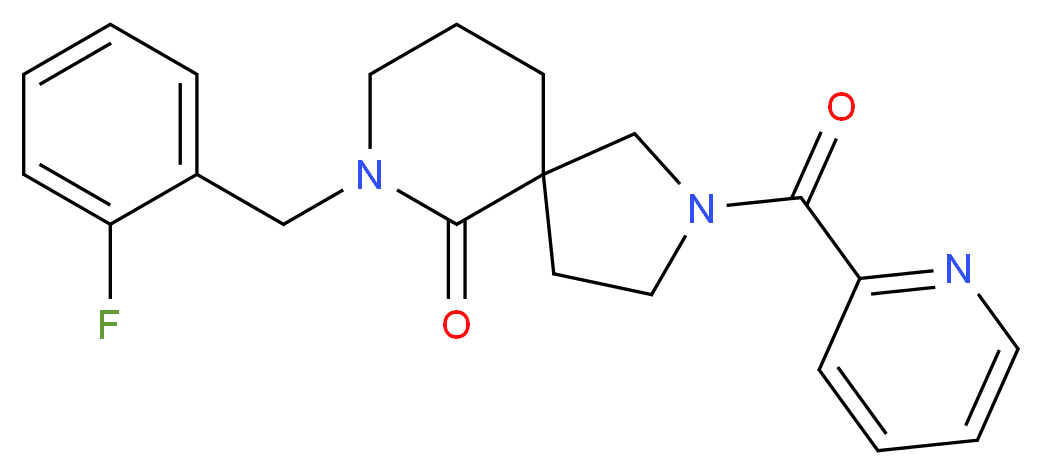 7-(2-fluorobenzyl)-2-(2-pyridinylcarbonyl)-2,7-diazaspiro[4.5]decan-6-one_Molecular_structure_CAS_)