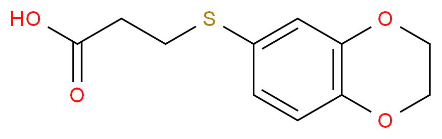 3-(2,3-dihydro-1,4-benzodioxin-6-ylsulfanyl)propanoic acid_Molecular_structure_CAS_)