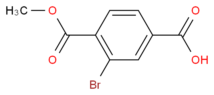 3-Bromo-4-(methoxycarbonyl)benzoic acid_Molecular_structure_CAS_264272-63-1)