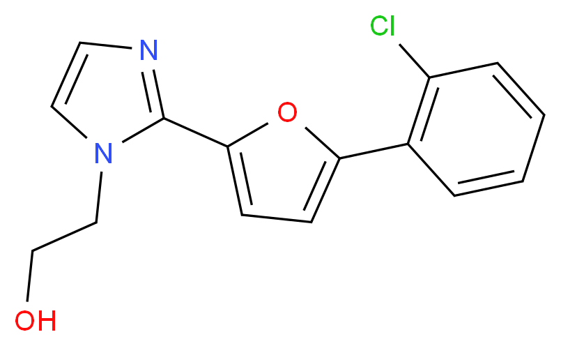 2-{2-[5-(2-chlorophenyl)-2-furyl]-1H-imidazol-1-yl}ethanol_Molecular_structure_CAS_)