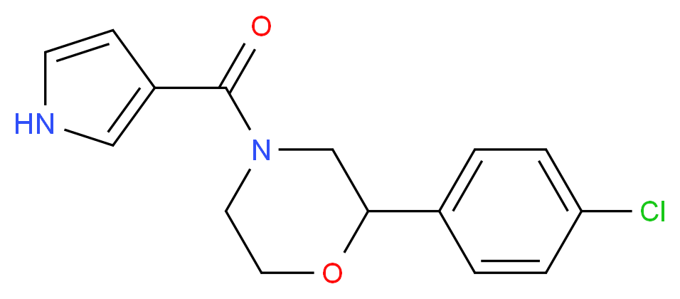 2-(4-chlorophenyl)-4-(1H-pyrrol-3-ylcarbonyl)morpholine_Molecular_structure_CAS_)