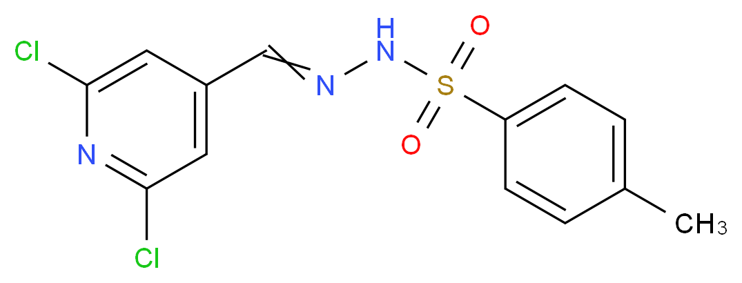 N'1-[(2,6-dichloro-4-pyridyl)methylidene]-4-methylbenzene-1-sulphonohydrazide_Molecular_structure_CAS_)