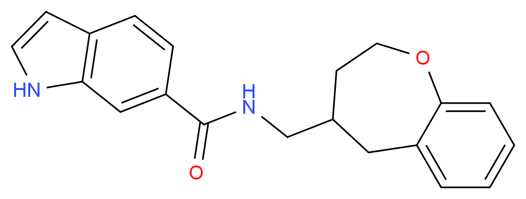 N-(2,3,4,5-tetrahydro-1-benzoxepin-4-ylmethyl)-1H-indole-6-carboxamide_Molecular_structure_CAS_)