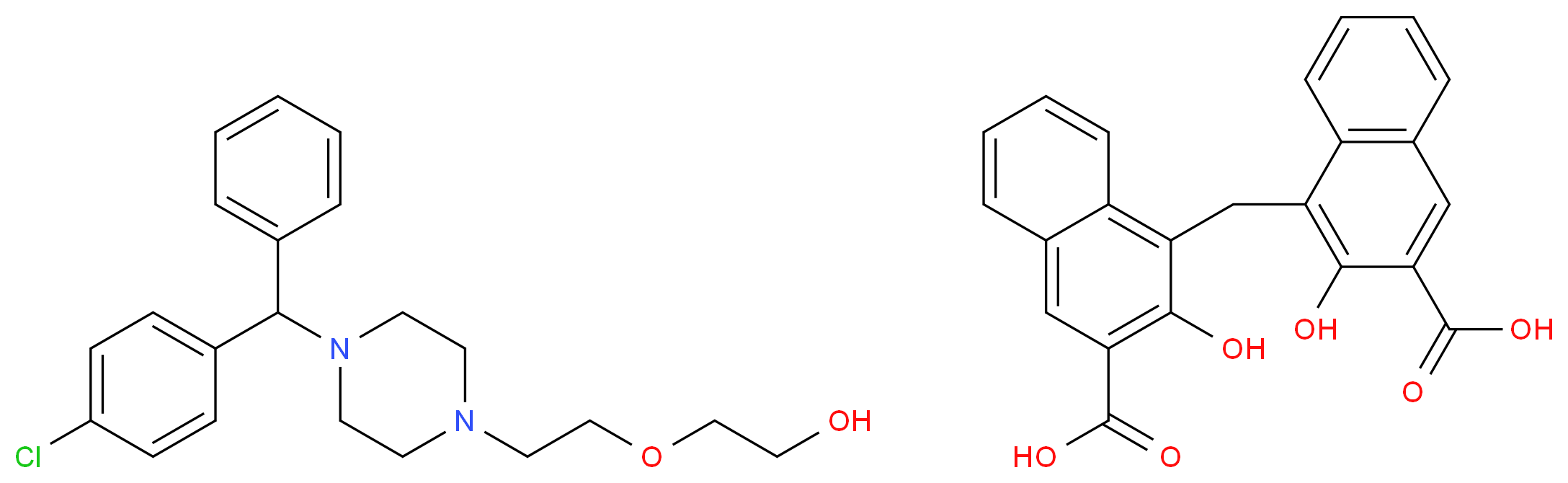 Hydroxyzine pamoate salt_Molecular_structure_CAS_10246-75-0)