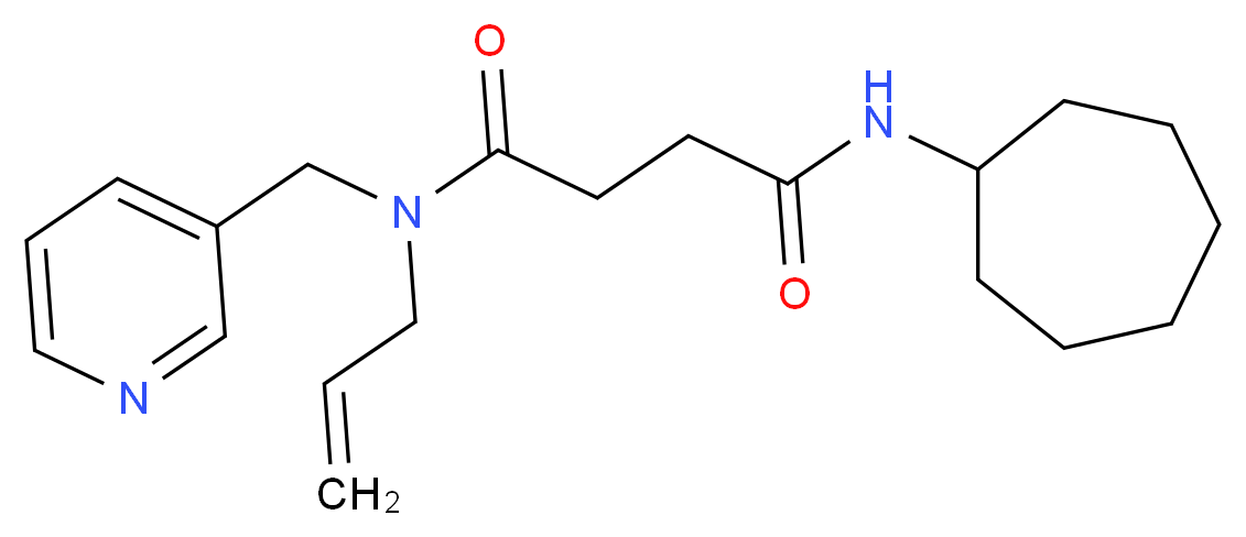 N-allyl-N'-cycloheptyl-N-(pyridin-3-ylmethyl)succinamide_Molecular_structure_CAS_)